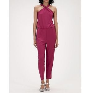 Banana Republic Fuchsia Halter Neck Jumpsuit